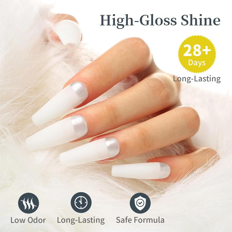 JODSONE 15ml Gel Nail Polish White Gel Nail Polish White Nail Polish Soak Off Led Gel Polish Nail Art Manicure Salon Diy Home For Girl