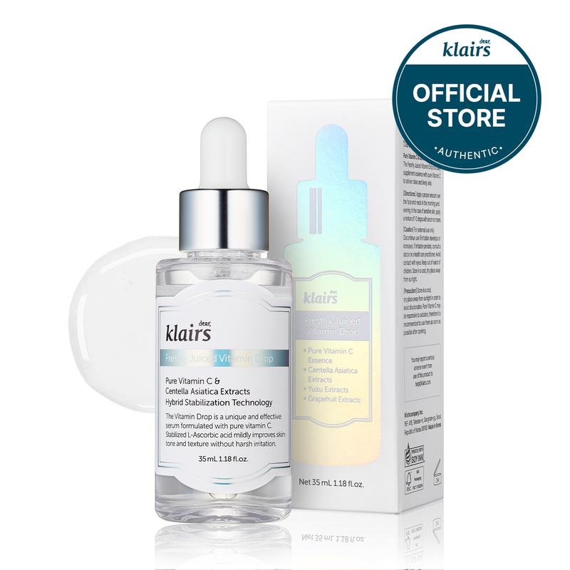 [Dear Klairs Official Shop] Freshly Juiced Vitamin Drop | 5% pure vitamin C serum, 35ml, 1.18oz | a potent skin rejuvenator, ascorbic acid , antioxidant serum for face, korean skincare Comfort Skin Repair