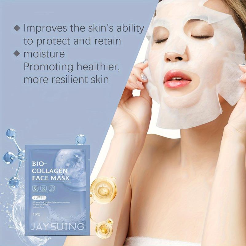 Collagen Moisturizing Face Mask, 4 Counts box Skin Firming Face Care Mask, Hydrating Face Skin Care Product for Women & Men