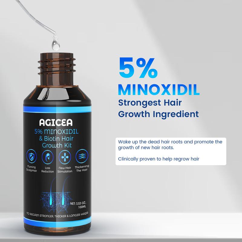 AGICEA Hair Growth OIL Scalp Stimulator 5%Minoxidil 100ML