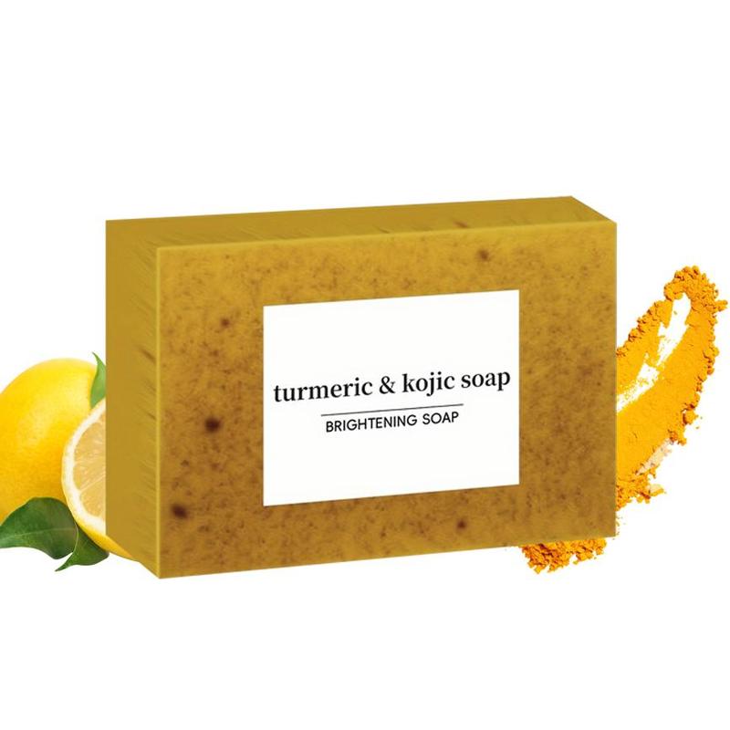 Turmeric & Kojic Soap, 2pcs set Natural Handmade Soap, Moisturizing Soap for Body Wash & Face Wash, Body Care Product for Women & Men, Summer Gift