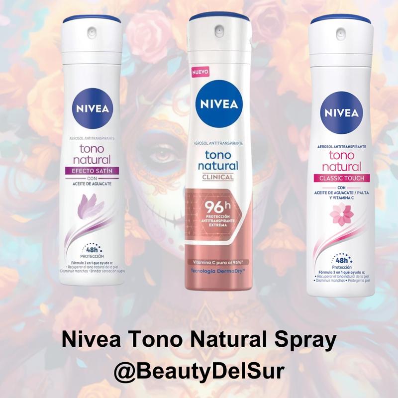 NIVEA Spray Antipresperant TONO NATURAL -150 ML, Alcohol-Free, Dermatologically Tested