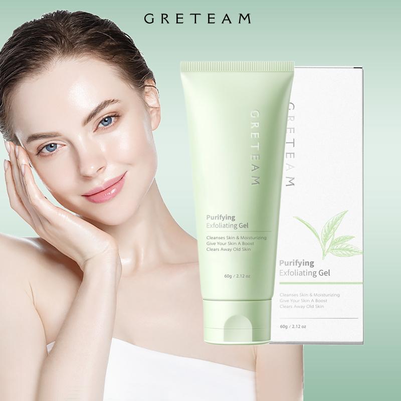 GreTeam Purifying Exfoliating Gel Moisturizing Cleanses Skin Give Your Skin A Boost Clears Away Old Skin,60g   2.12oz