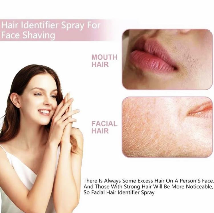 BODY Hair Removal Spray Identifier Spray And Dermaplaner Set For Dermaplaning  Face Shaving - Suitable for All Skin and Hair Types Hair Removal Wax Body Care Clear Flawless Wipe Comfort Cosmetic  Moisturizer Suitable for All Skin Hair Types Moisturizing