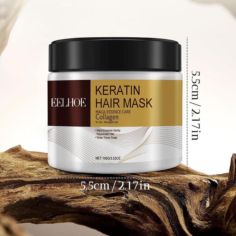 Collagen Hair Mask, 2 Counts set Deep Moisturizing and Nourishing Hair Mask, Hair Care & Styling Product for Dry & Damaged Hair