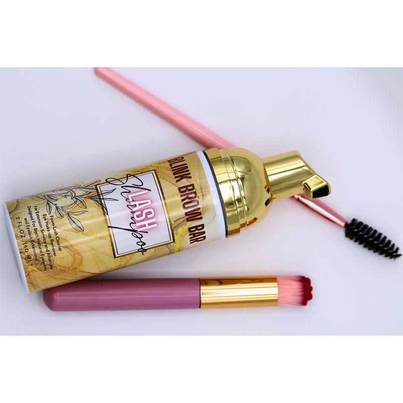 Eyelash Shampoo and Brush Set by Blink Brow Bar - Keep Your Lashes Healthy and Strong with Daily Use Cleansing Makeup