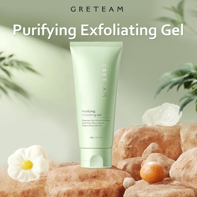 GreTeam Purifying Exfoliating Gel Moisturizing Cleanses Skin Give Your Skin A Boost Clears Away Old Skin,60g   2.12oz