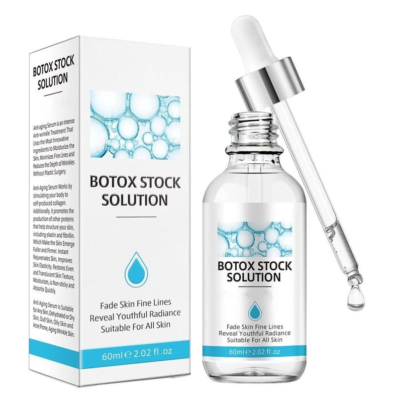 Yecuce Botox Stock Solution Facial Serum 2.02 Fl Oz, Facial Serum with Vitamin C & Collagen, Hydrate & Plump Skin