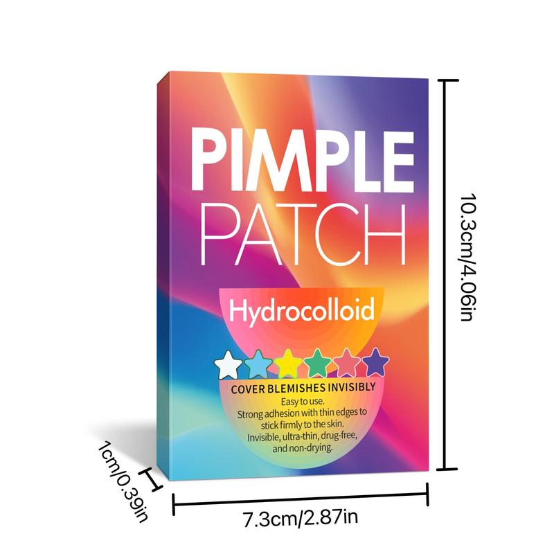 Star & Heart Shaped Pimple Patch, 432pcs box Hydrocolloid Acne Cover Patch, Skin Care Product for Women & Men, Christmas Gift