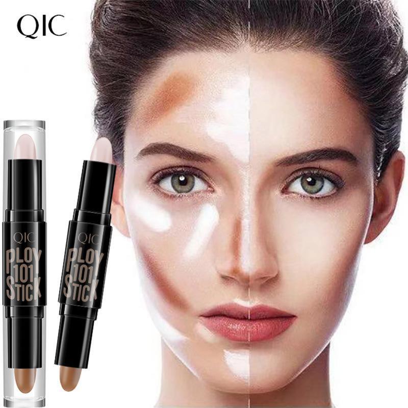 Highlight Contour Stick, 2 in 1 Makeup Shading Stick, Face Highlighters Sticks, Concealer Contour Highlighter Stick,Cruelty Free Makeup,double-end Face Concealer Contouring Sticks Cream Bronzer Lightweight