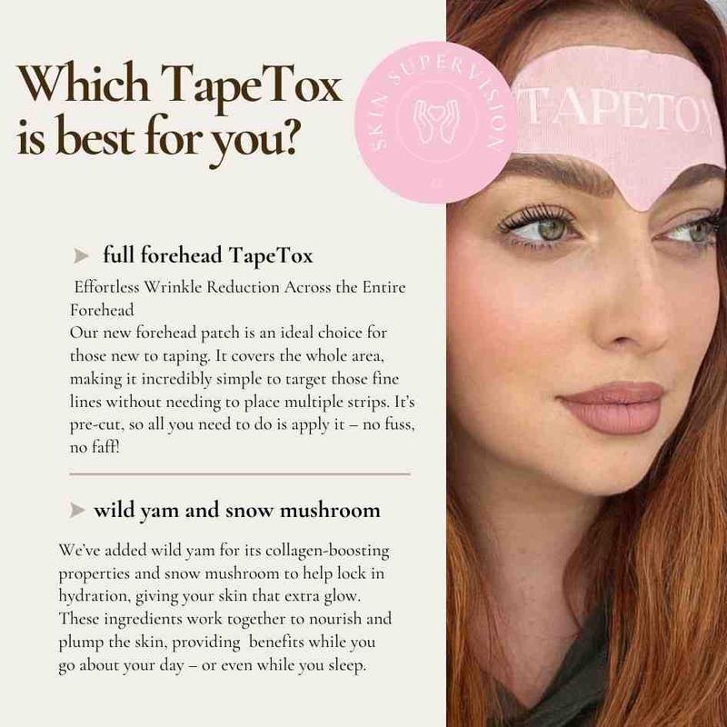 TapeTox Natural Wrinkle Smoothers - Skincare Facial Comfort wrinkles anti-wrinkle natural wrinkle patches face patches and spot patches Pack Serum Invisible Acne Invisible Acne