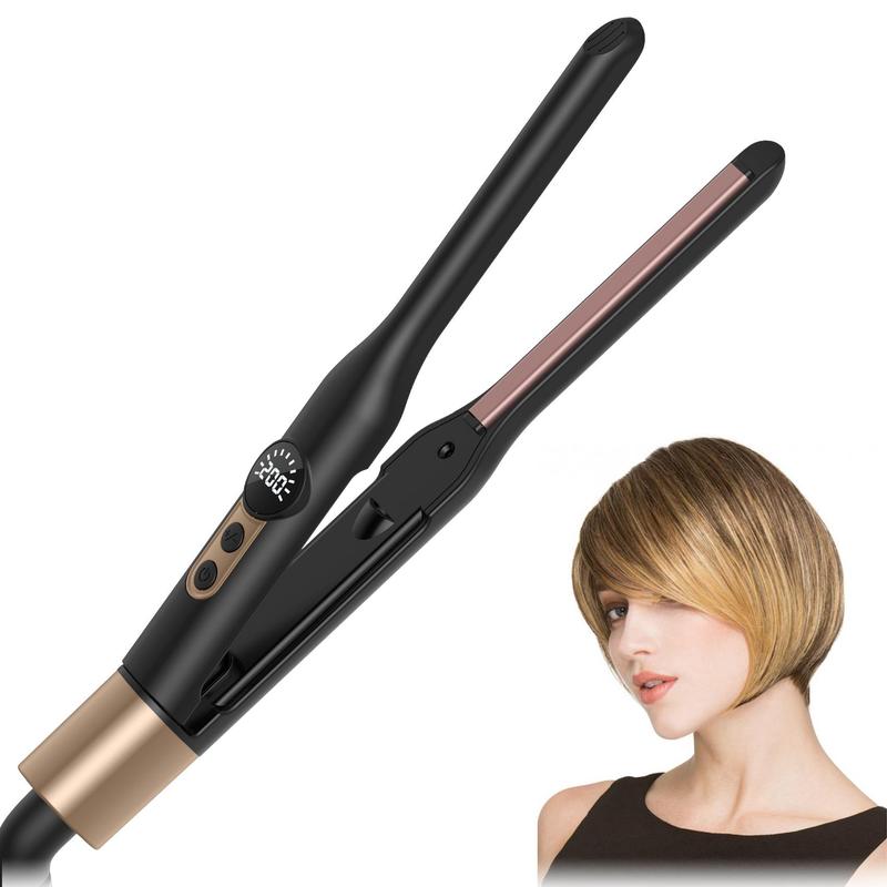 Portable Mini Hair Straightener, 1 Count 120-200°C Temperature Display Hair Straightener, Curling Iron, Hair Styling Tool for Home & Travel