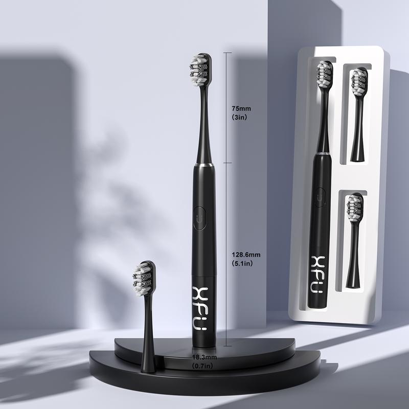 Sonic Electric Battery Toothbrush for Adults ,with 3 Brush Heads, with 3 Modes