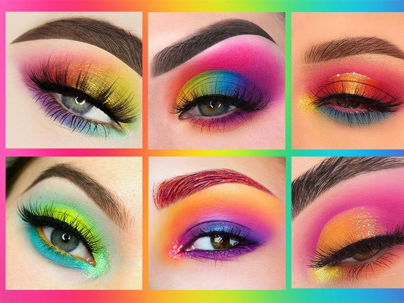 Neon Eyeshadow Makeup Palette - 48 Colorful High Pigmented - Rainbow Matte Shimmer Glitter Eye Shadow Make Up Pallete Pack Waterproof Cosmetic