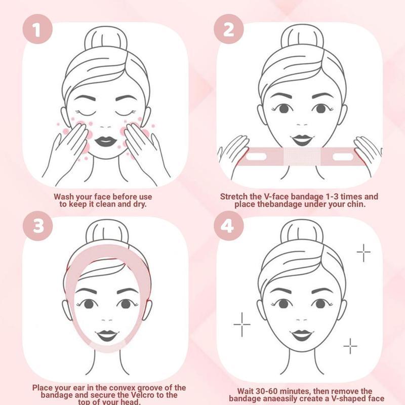 V Line Lifting Mask with Chin Strap for DoubleChin, Face Skincare Lifting Belt for Women,Beauty & Personal Care Product, Skincare ToolsFall Gift