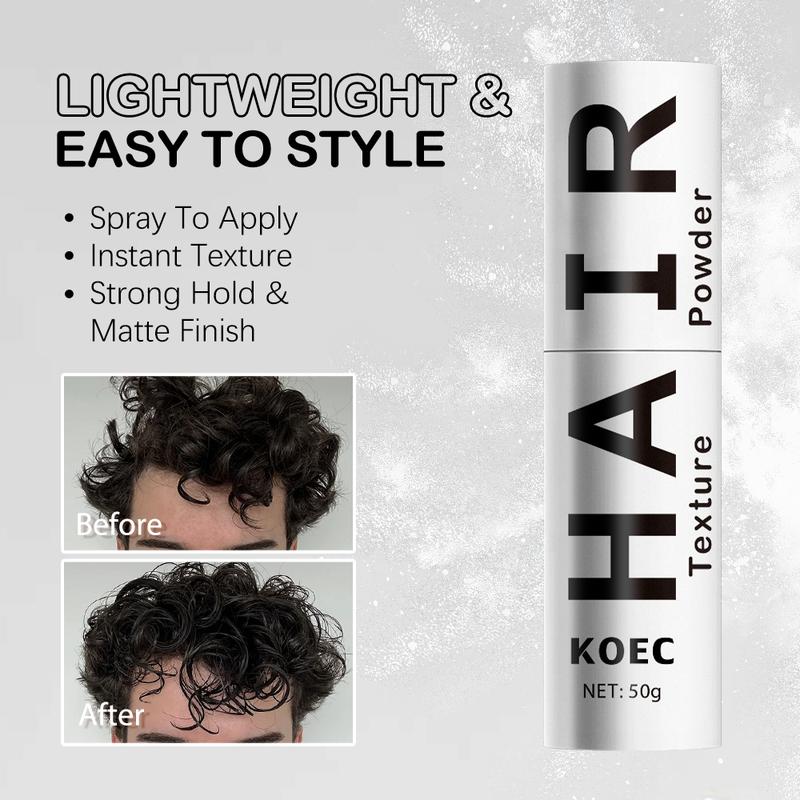  KOEC is hair texture powder |instant volume & texture |simple, natural, effective. All-Natural Dry Haircare Matte