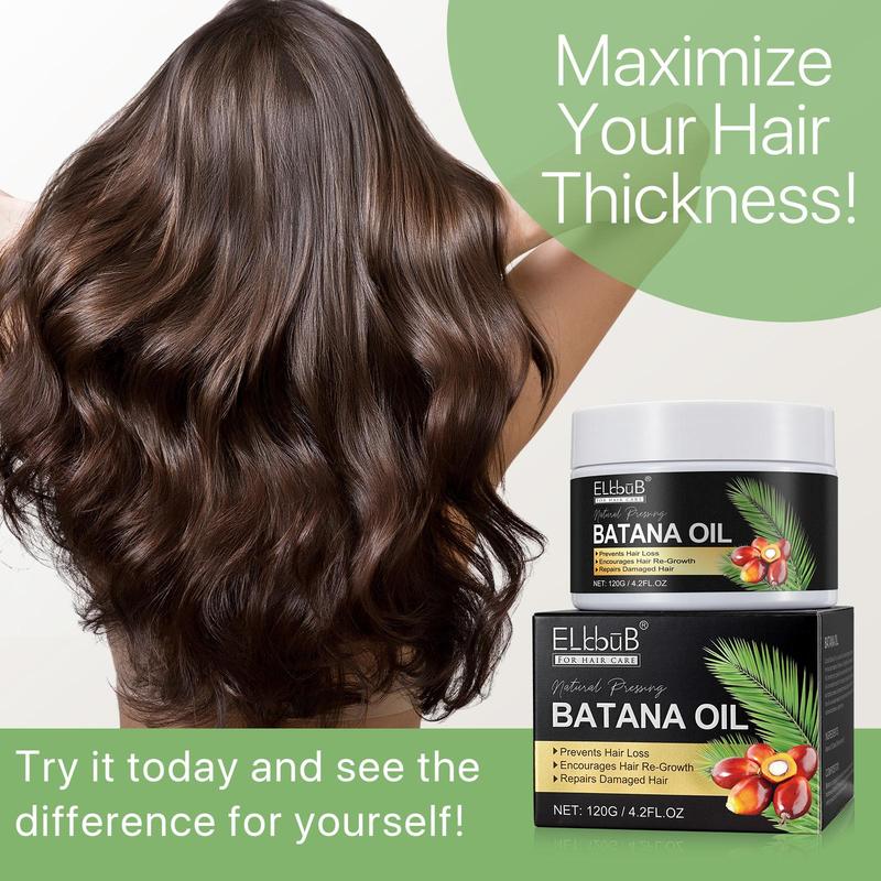 Batana Oil, Nourishing Hair Oil for Dry & Damaged Hair, Soothing Scalp Oil, Moisturizing Hair Care Product for Men & Women