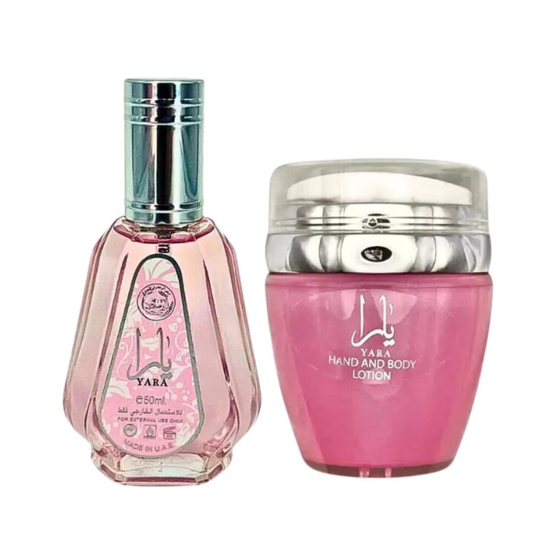 YARA (women) Hand and Body Lotion + Yara Spray Perfume (Women) By Ard Al Zaafaran 1.7oz(50ml) Scented Scent