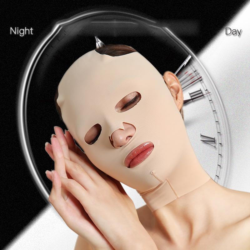 Full Face Sleep Bandage, Reusable and Breathable Face Lifting Sleep Bandage, Sleeping Face Lifting Bandage, Facial Skin Care Tool, Christmas Gift