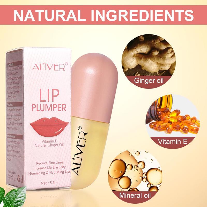 Lip Plumper, Long-lasting Moisturizing & Nourishing Lip Care Essence, Compact and Portable Lip Care Product for Women & Girls