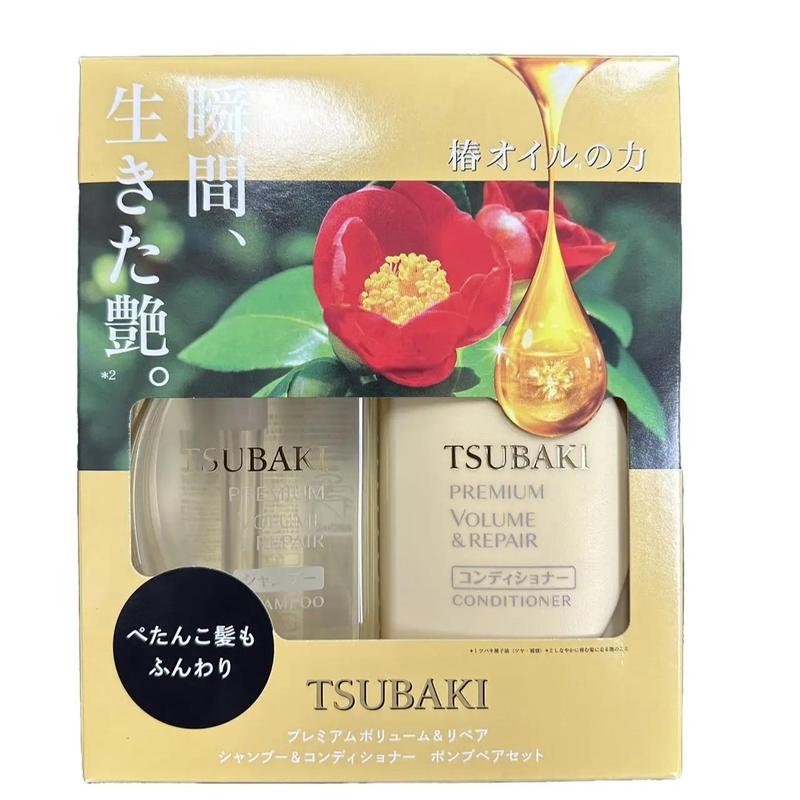 TSUBAKI Premium Moist & Repair Volume & Repair Hair Shampoo & Conditioner Set Ver. 2024 490ml*2 Comfort Floral tsubaki shampoo