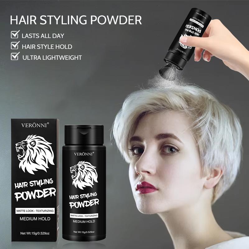 Hair Styling Powder, Quick Oil Control Volumizing Powder, Hair Styling Product for Women & Men, Portable Hair Styling Product for Daily Use