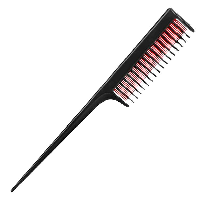 Hair Comb for Women, Triple Teasing Comb for Fine Hair - 8.27 IN, Hair Styling  Comb, Tease Comb for Hair Volume and Sectioning