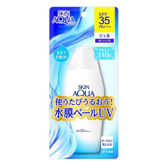 ROHTO SKIN AQUA UV moisture gel 110g Sunscreen SPF 35 PA+++ Facial Skincare Daily Hyaluronic