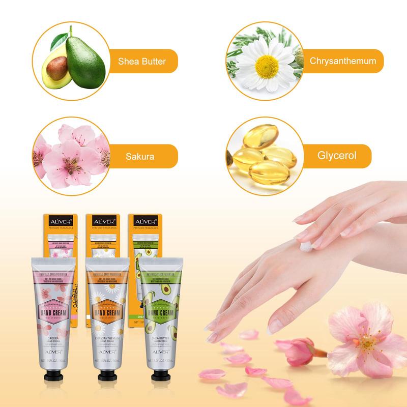 City Pattern Hand Cream Set, 6 Counts set Moisturizing Hand Cream, Hand Care Product for Women & Men, Daily Skincare Product