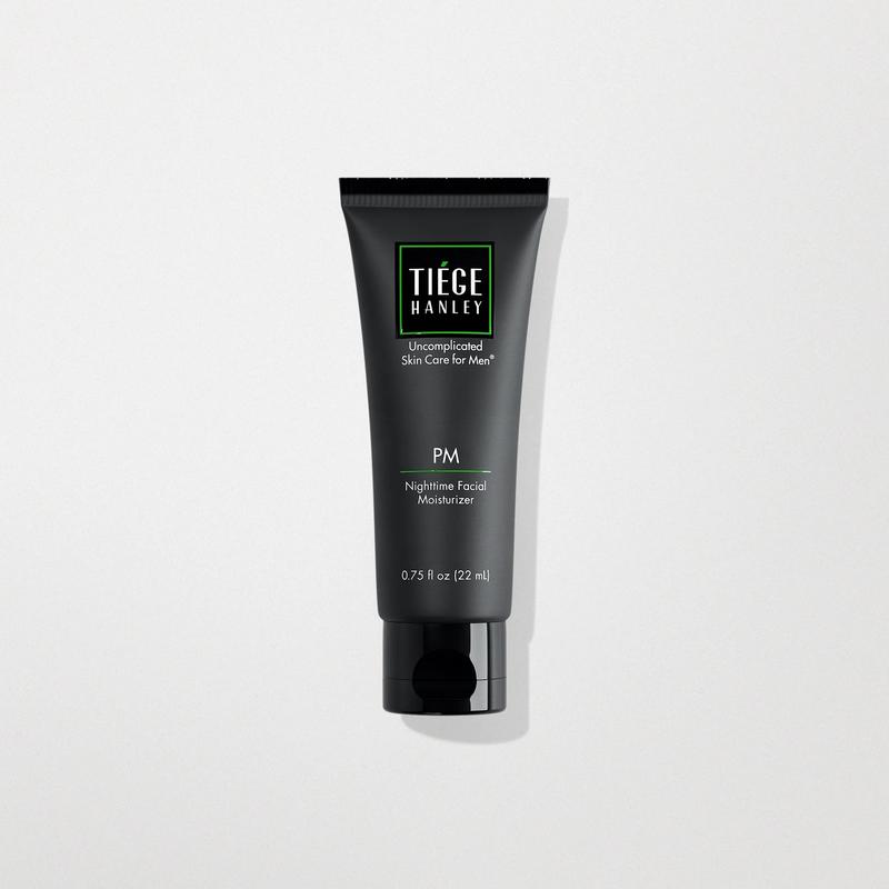 Tiege Hanley Mens Night Cream for Face, PM Night-Time Facial Moisturizer - Anti-Aging Bedtime Wrinkle Cream for Men with Sensitive Skin - Overnight Moisturizer for a Soft, Smooth, & Hydrated Skin