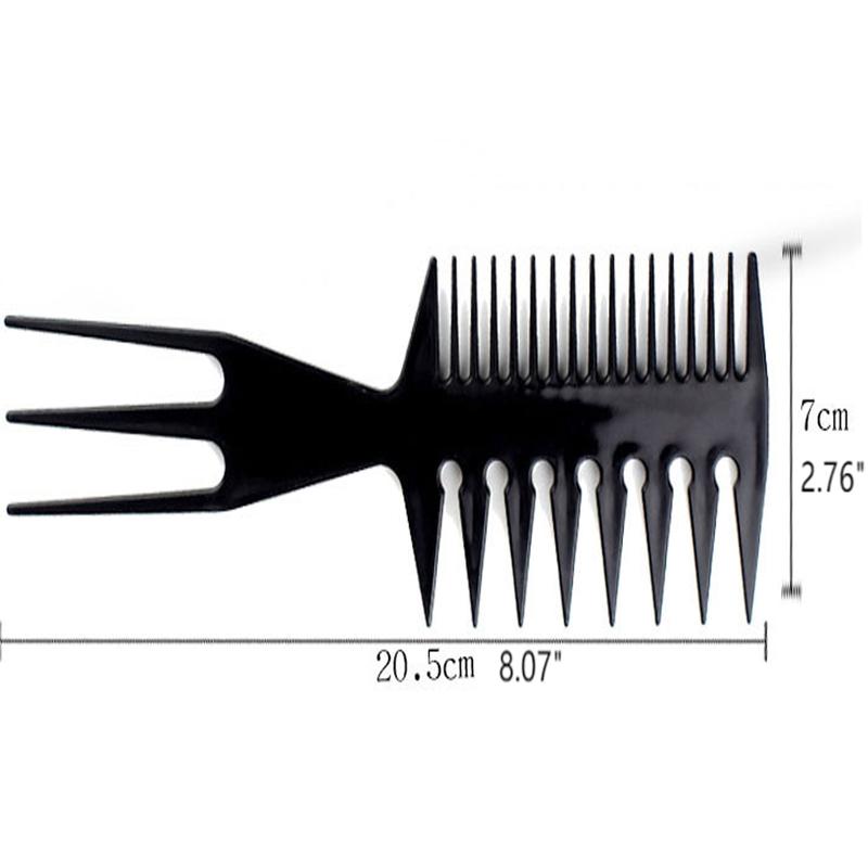 Yokoma 10Pcs Black Combs Salon HairStyling Hairdressing Plastic Barbers Brush Combs Set