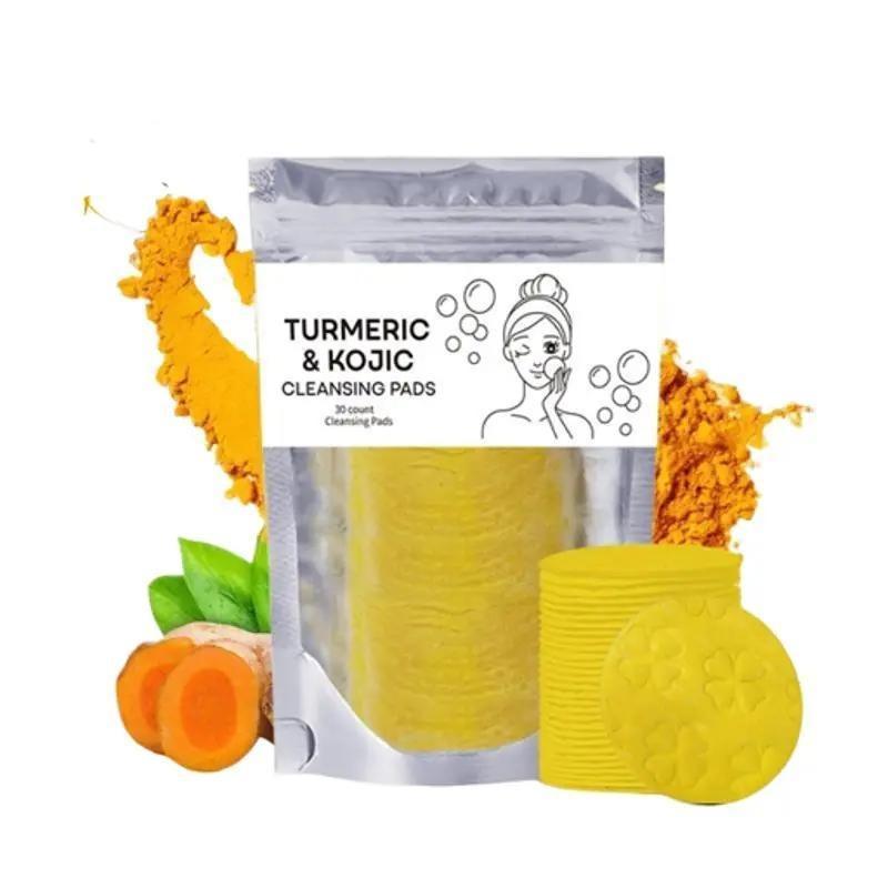 Turmeric Cleansing Exfoliating Pads Facial Cleansing Skincare Kojic Pack Kojic Pack