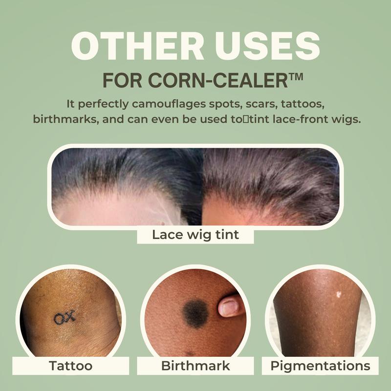 CORN-CEALER Is A Toe Makeup That Instantly Hides Toe Corns | Water Resistant | Foot Care | Body Makeup | Scar Makeup | Tattoo Cover up | Lightweight