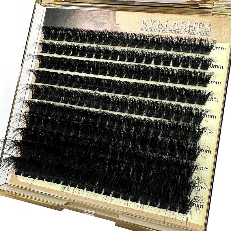 Individual False Eyelashes for Eyelash Extensions, Self Grafting Curling Fake Eyelashes, Eye Makeup Enhancement Tool for Women & Girls