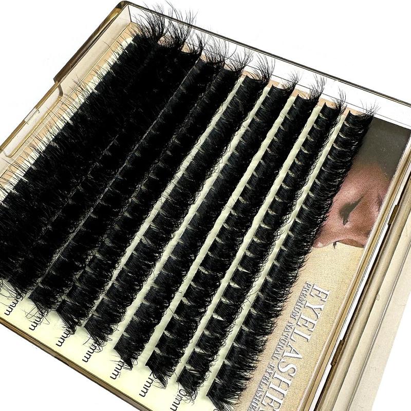 Individual False Eyelashes for Eyelash Extensions, Self Grafting Curling Fake Eyelashes, Eye Makeup Enhancement Tool for Women & Girls