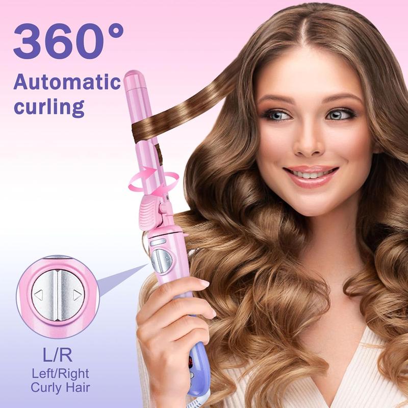 Automatic Curling Iron, 1 Box Electric Hair Curler with Temperature Display, Ceramic Heat Hair Curling Iron, Hair Styling Tool for Women