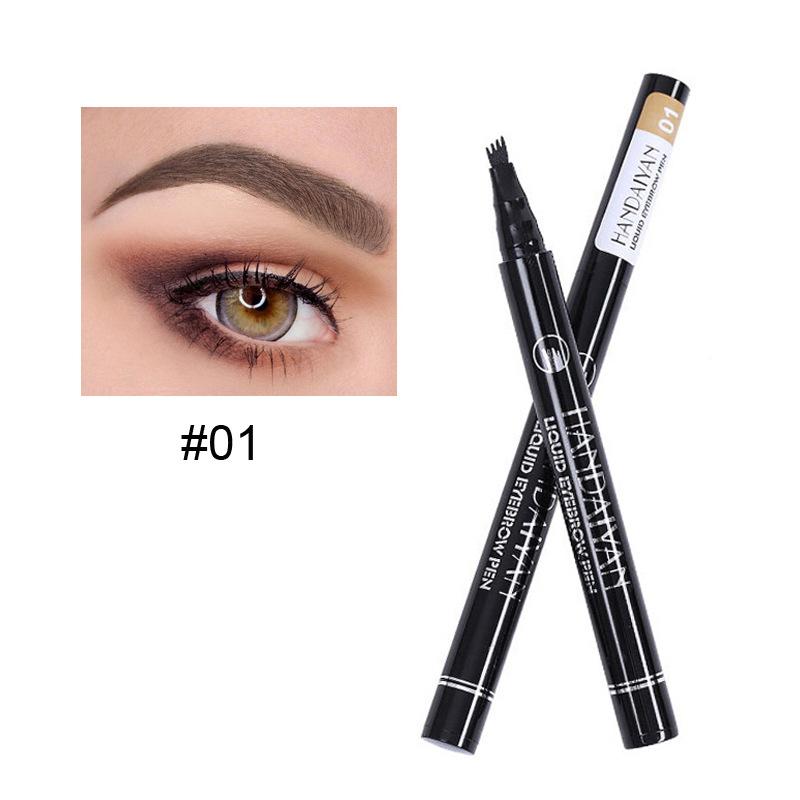 [HANDAIYAN] No Budge 4 tip Applicator Eyebrow Pencil Magical - Long-Lasting Formula