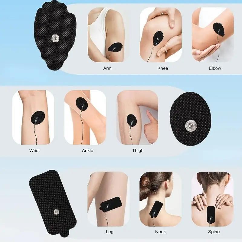 Small Palm Electrode Sheet, 20pcs set Skin-friendly Waterproof Electrode Patch, Electrode Sheet for Skin Massage & Acupuncture Point