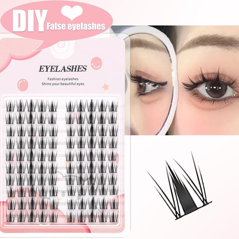 Natural Look Eyelash Extensions, 1 Box Individual False Eyelashes, DIY Self Grafting Curl Eyelashes, Eye Makeup Enhancement False Eyelashes for Women & Girls