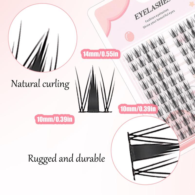 Natural Look Eyelash Extensions, 1 Box Individual False Eyelashes, DIY Self Grafting Curl Eyelashes, Eye Makeup Enhancement False Eyelashes for Women & Girls