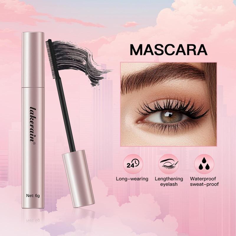 Long-lasting Mascara, 2 Counts Waterproof Eyelash Extensions Mascara, Professional Eye Enhancement Makeup Products for Women