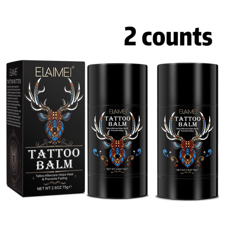 Tattoo Color Protection Balm, 2 Boxes Tattoo Care Stick, Restores Old Tattoo, Soothing and Moisturizing Tattoo Butter for Men and Women