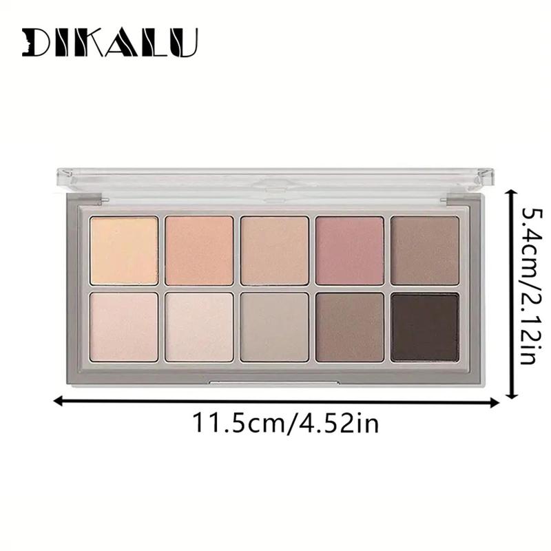 10 Colors Black Smokey Matte Eyeshadow Palette, Long-lasting Shimmering Eye Shadow Makeup Products, Velvety Pigmented Blendable Eyeshadow Powder, Makeup Products, Christmas Gift