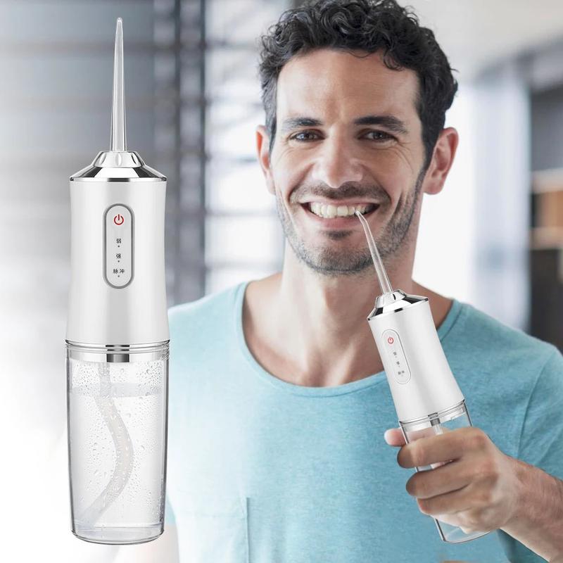 ETHME Oral Irrigator 4 In 1 Water Flosser Cordless Portable and Rechargeable Irrigation Cleaner -Comprehensive Daily Teeth Care Solution for Men Women