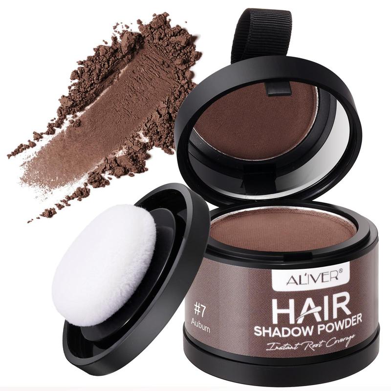 Hairline Contouring Powder with Mirror and Puff, 1 Count Hairline Filling and Shading Powder, Portable Makeup Tinting Board, Daily Cosmetics