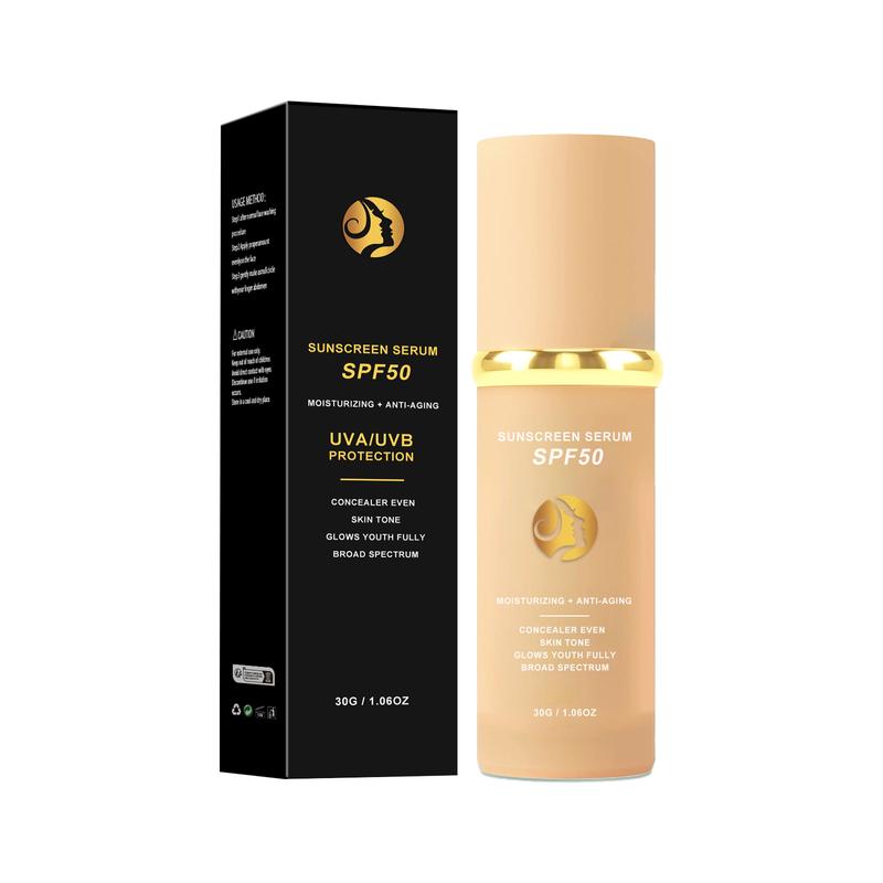 4-in-1 liquid foundation, non-greasy, facial sun protection, skin enhancement, color change, moisturizing, hydrating, whitening, natural looking, waterproof, sweatproof, all skin types