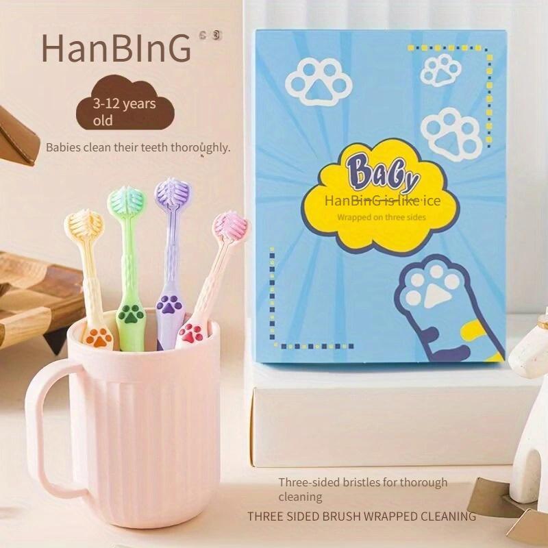 Three-sided Soft Toothbrushes, Colorful Tooth Cleaning Toothbrush, Deep Cleaning Toothbrush for Students, Dormitory, Travel