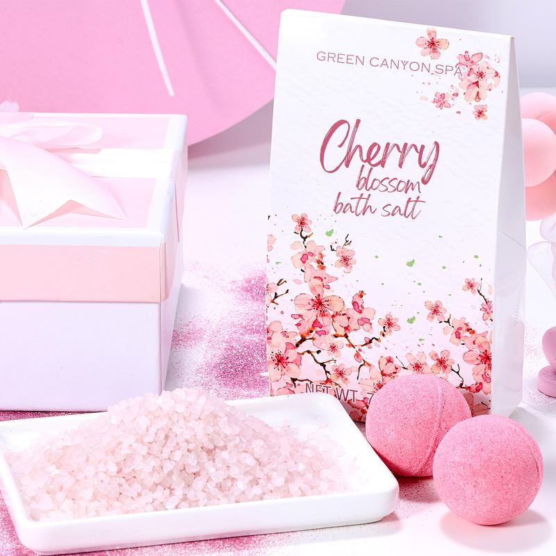 Spa Gift Baskets for Women, 10 Pcs Cherry Blossom Bath and Body Sets, Luxury Birthday Day Body Care Gift Sets for Her