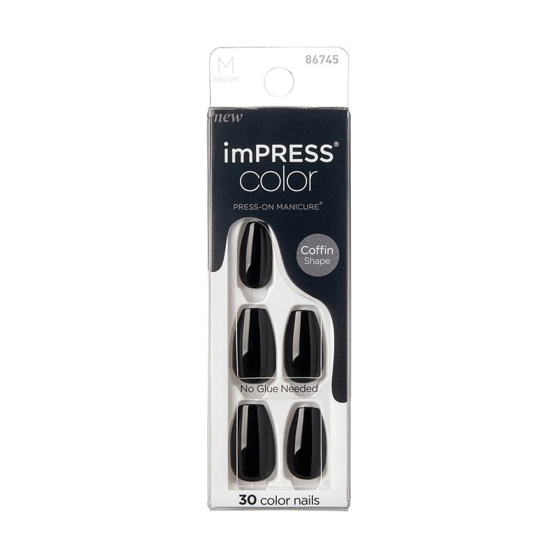 imPRESS Color Press-On Manicure - All Black