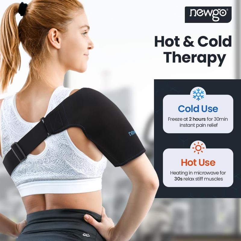 Shoulder Ice Rotator Cuff Cold Therap, FSA or HSA Eligible Shoulder Ice Wrap Cold Shoulder Pain Relief, Recovery After Surgery, Swelling, Tendonitis (Medium Size)